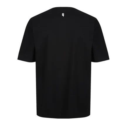 Yelir World Black Relaxed Fit Tee College Logo (1)