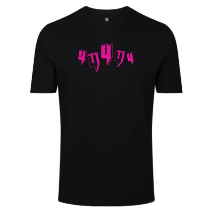 Yelir World Black Tee Five Y Logo Pink
