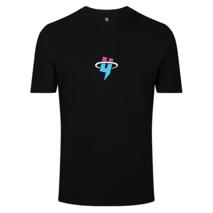 Yelir World Black Tee Miami Circle Logo