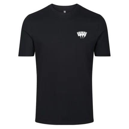 Yelir World Black Tee Small White Yyy Outline