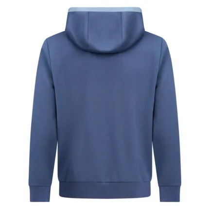 Yelir World Blue Mixed Contrast Hoodie (1)