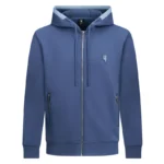 Yelir World Blue Mixed Contrast Hoodie (2)