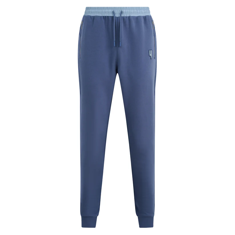 Yelir World Blue Mixed Contrast Joggers (2) Yelir World Blue Mixed Contrast Joggers (2)