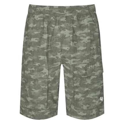 Yelir World Khaki Camo Cargo Shorts (3)