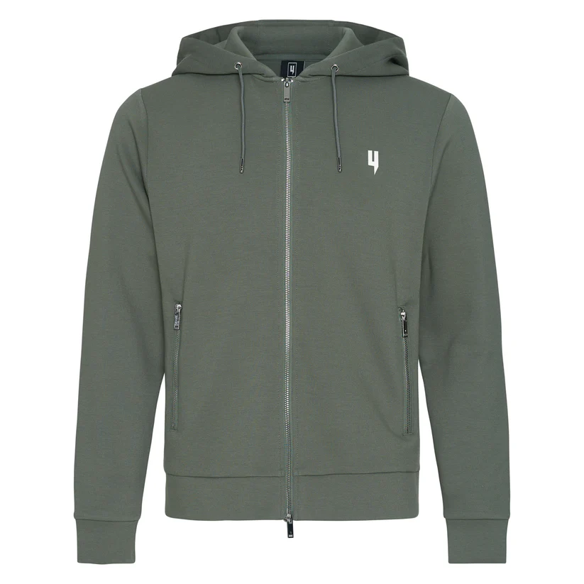 Yelir World Khaki Lux Zip Up Hoodie (3) Yelir World Khaki Lux Zip Up Hoodie (3)