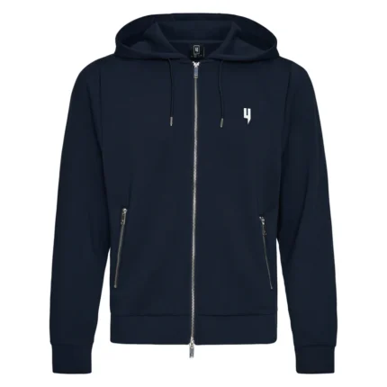 Yelir World Navy Lux Zip Up Hoodie (3)