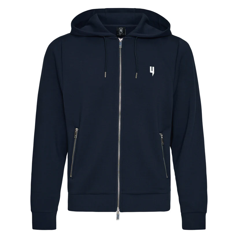 Yelir World Navy Lux Zip Up Hoodie (3) Yelir World Navy Lux Zip Up Hoodie (3)