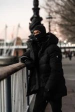 Yelir World Puffer Coat Black
