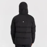 Yelir World Quilted Down Coat Black (1)