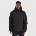 Yelir World Quilted Down Coat Black (2)