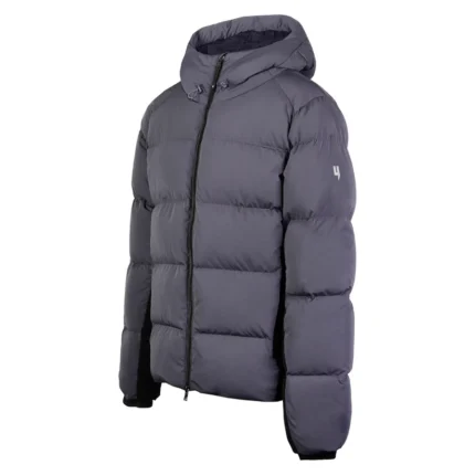 Yelir World Quilted Down Coat Nine Iron Black (3)