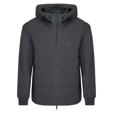 Yelir World Quilted Panel Jacket Dark Grey (2)
