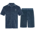 Yelir World Towelling Short Set Navy (3)