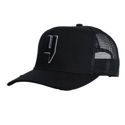 Yelir World Y Logo Cap Black White Outline