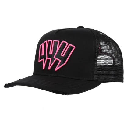 Yelir World Yyy Cap Neon Pink Outline (4)