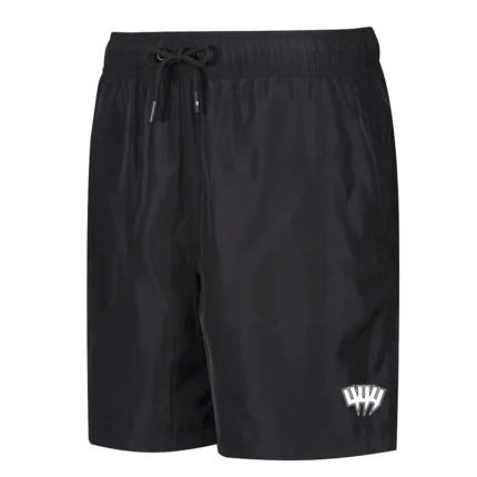 Yelir World Yyy Outline Logo Swim Shorts Black White